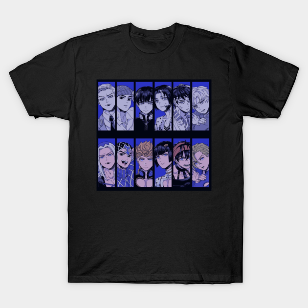 Golden Wind Gang Stars - Jojos Bizarre Adventure - T-Shirt | TeePublic